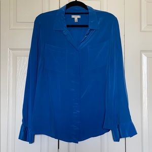 JCrew 100% Silk button-up blouse